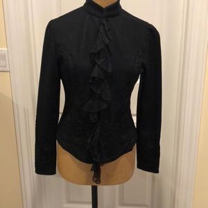 Women’s lightweight black wool jacket